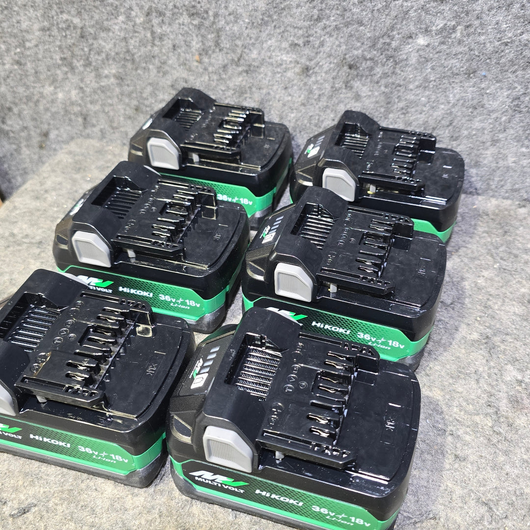 【大特価まとめ売り!未使用品6個セット】ハイコーキ(HIKOKI ※旧:日立工機) リチウムイオンバッテリー 36V/2.5Ah BSL36A18X【桶川店】