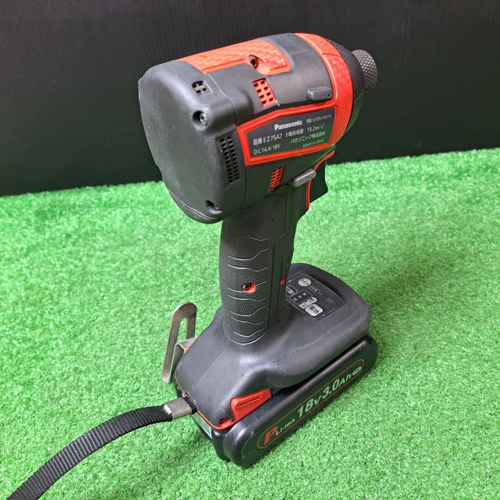 パナソニック/Panasonic コードレスインパクトドライバー EZ75A7X-R 18V3.0Ahバッテリー1個付き【岩槻店】