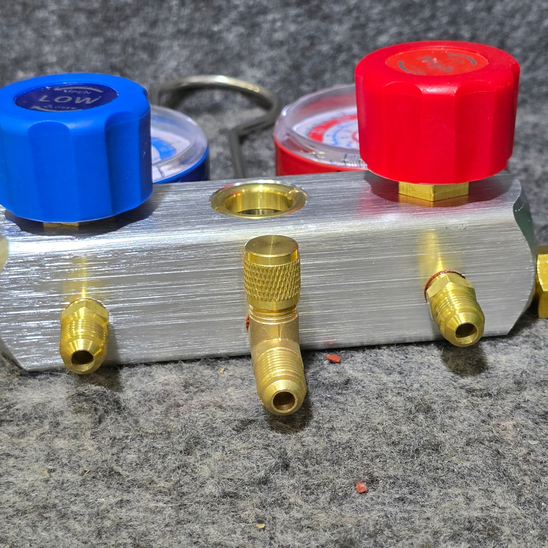 【中古品】メーカー不明 ゲージマニホールド R12 R22 R134aR502用【桶川店】