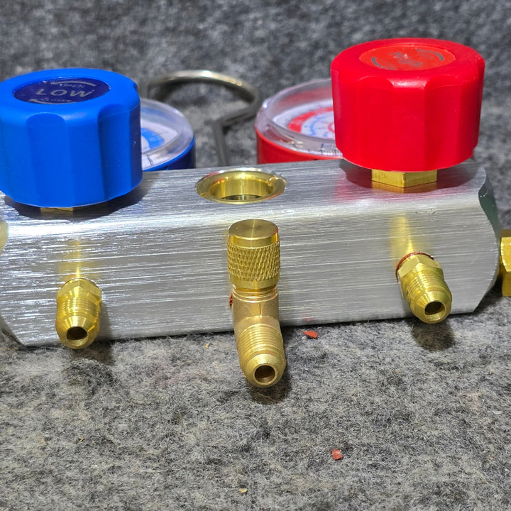 【中古品】メーカー不明 ゲージマニホールド R12 R22 R134aR502用【桶川店】