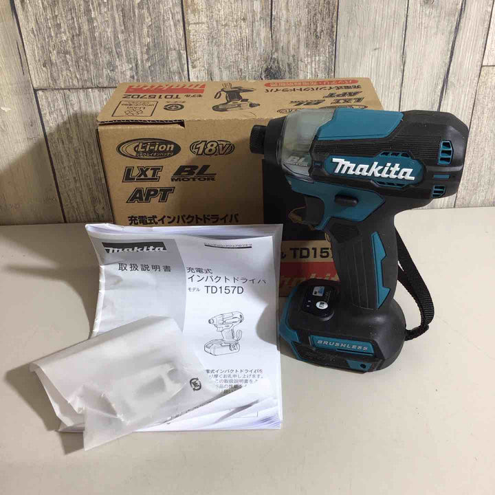 【未使用品】☆マキタ(makita) コードレスインパクトドライバー TD157DZ 青 ブルー【戸田店】