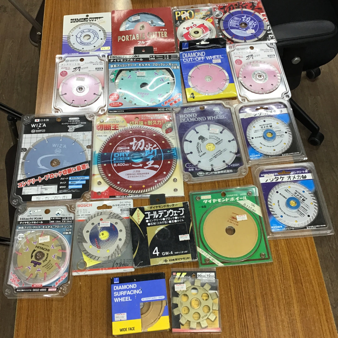 在庫処分!ダイヤモンドホイール・カッターまとめ売り マキタ HITACHI サイズ・メーカー混在 コンクリ グラインダ【桶川店】