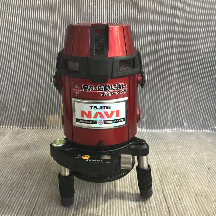 タジマ(TAJIMA) レーザー墨出し器 NAVIゼロセンサーKJC ZEROSN-KJC【中古品】