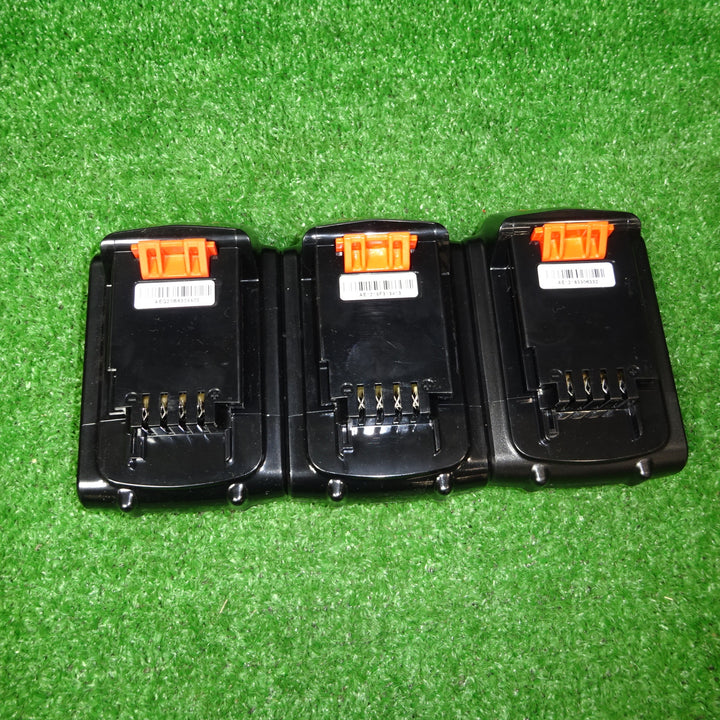 〇ブラックアンドデッカー リチウムイオンバッテリー 18V2.0Ah BL2018 3個まとめ【岩槻店】