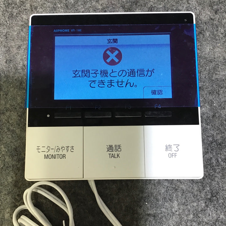 【ジャンク品】アイホン 4.3型モニターワイヤレステレビドアホン スノーホワイト KR-77 ※通電確認済み・子機との接続できません※【桶川店】