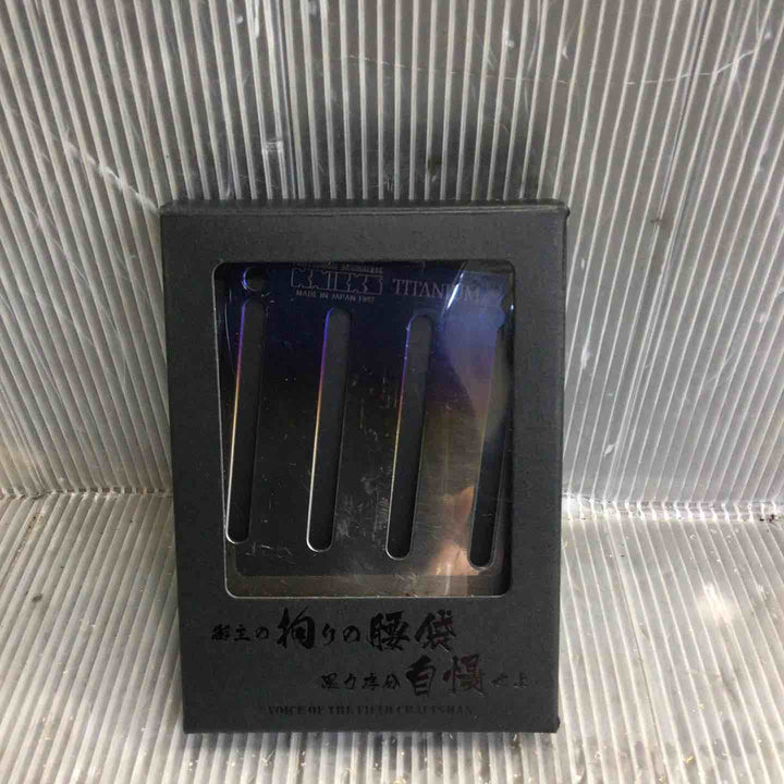 KNICKS ニックス チタンベルトループ焼付けタイプ Lサイズ  TIT-15LY【草加店】