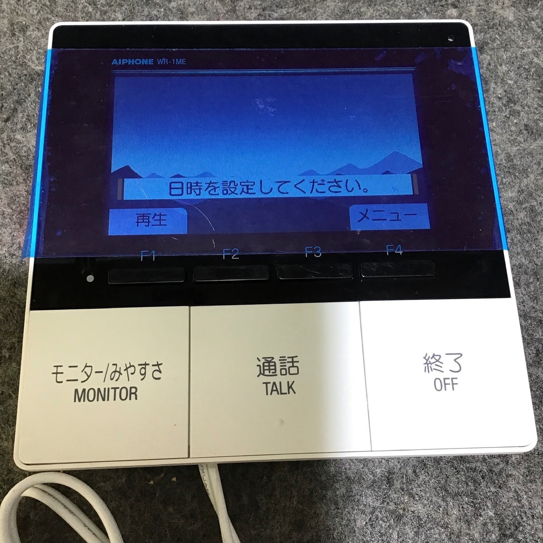【ジャンク品】アイホン 4.3型モニターワイヤレステレビドアホン スノーホワイト KR-77 ※通電確認済み・子機との接続できません※【桶川店】