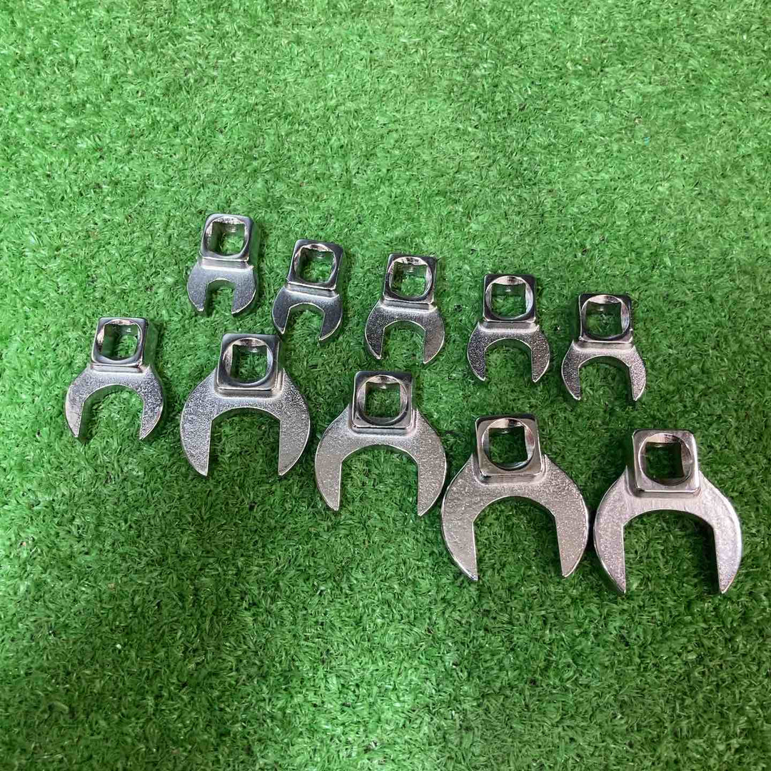 【中古品】ASAHI(アサヒ)・FORCE(フォース)クローフットレンチ20個セット(アサヒ8-24・フォース10-19)【岩槻店】