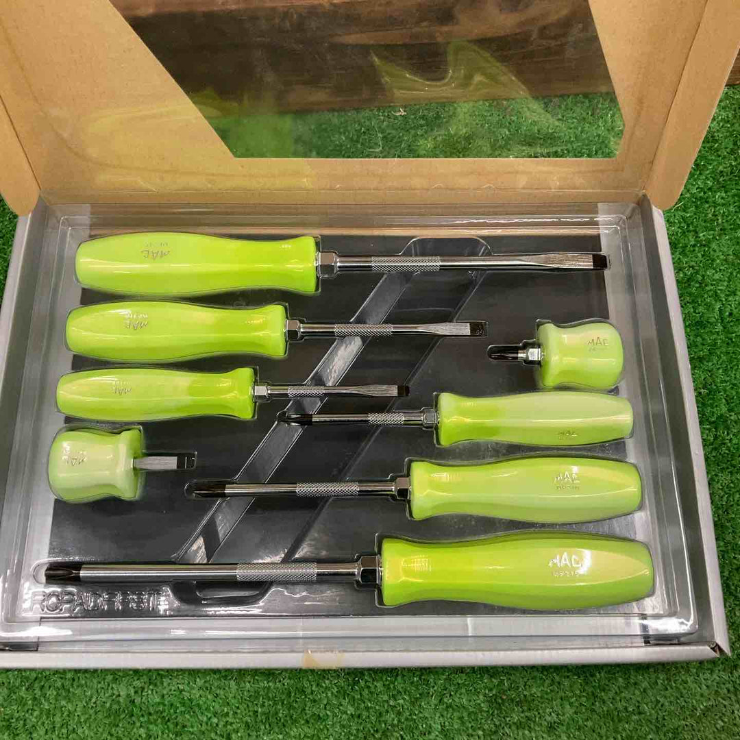 ▲マックツール(MACTOOLS) ペンタグリップスクリュードライバーセット 限定色ライムキャンディー【桶川店】
