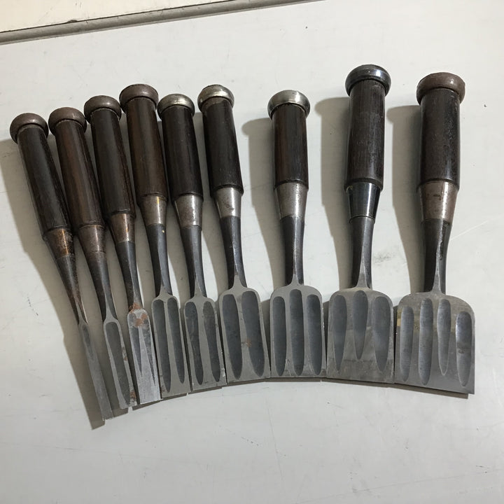 【中古品】組鑿 9本組 助之 鑿・鉋・大工道具 【戸田店】