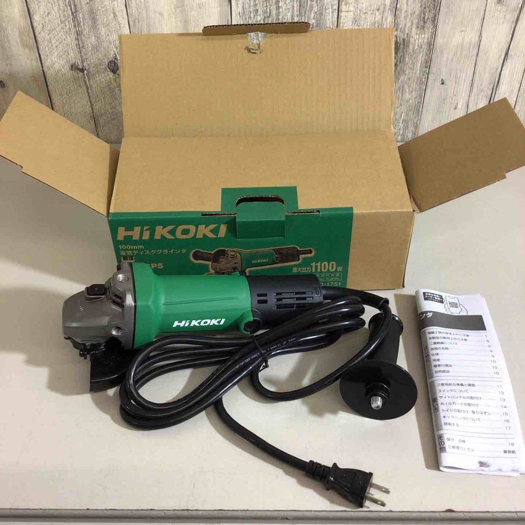 ◇ハイコーキ(HIKOKI ※旧:日立工機) 100mm ディスクグラインダー スナップスイッチタイプ G10SP5【戸田店】