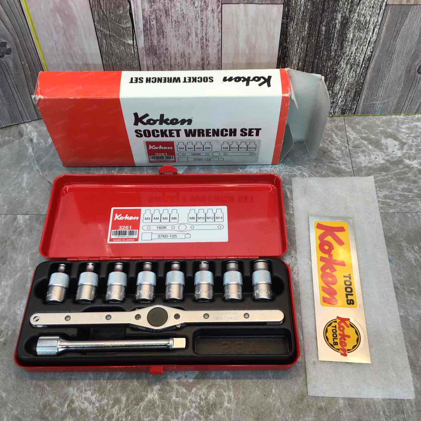 コーケン koken 9.5mm角 タップホルダソケットセット 3261【八潮店