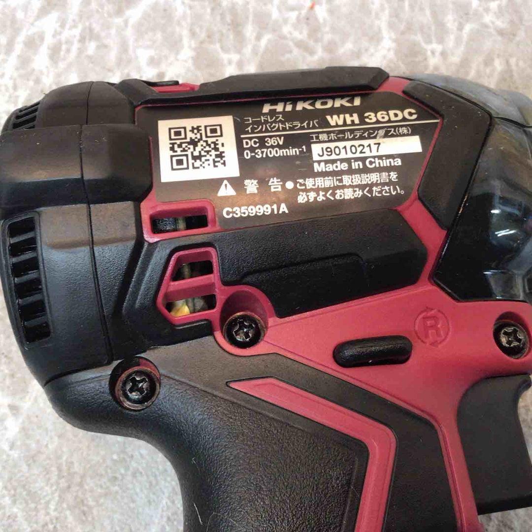 ★ハイコーキ(HIKOKI ※旧:日立工機) コードレスインパクトドライバー WH36DC(NNR)【八潮店】