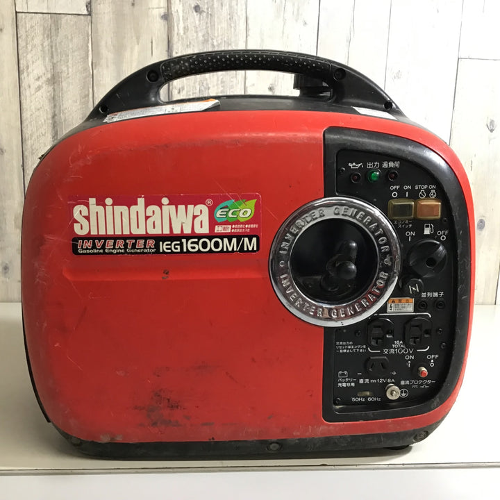 【中古品】★送料無料★ 新ダイワ Shindaiwa インバーター発電機 iEG1600M【戸田店】
