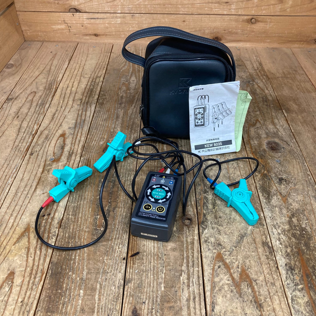 〇共立電気計器(KYORITSU) 非接触検相器 KEW8035【所沢店】