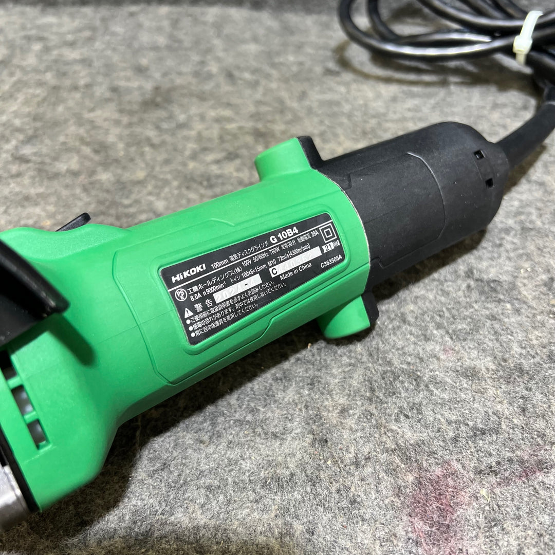 HiKOKI(ハイコーキ)100mm 電気ディスクグラインダ スライドスイッチ ブレーキ付 G10B4【桶川店】