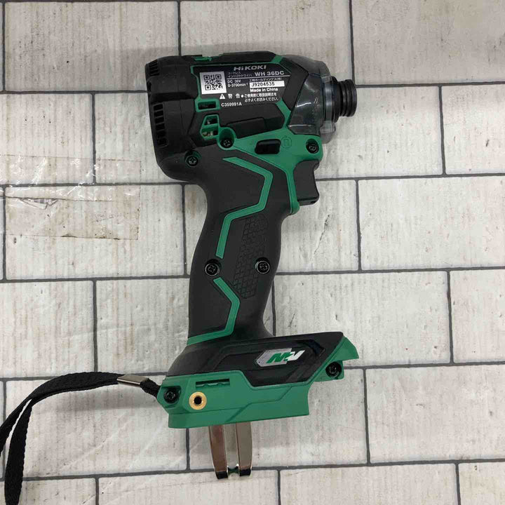 ★ハイコーキ(HIKOKI ※旧:日立工機) コードレスインパクトドライバー WH36DC(NN)【所沢店】