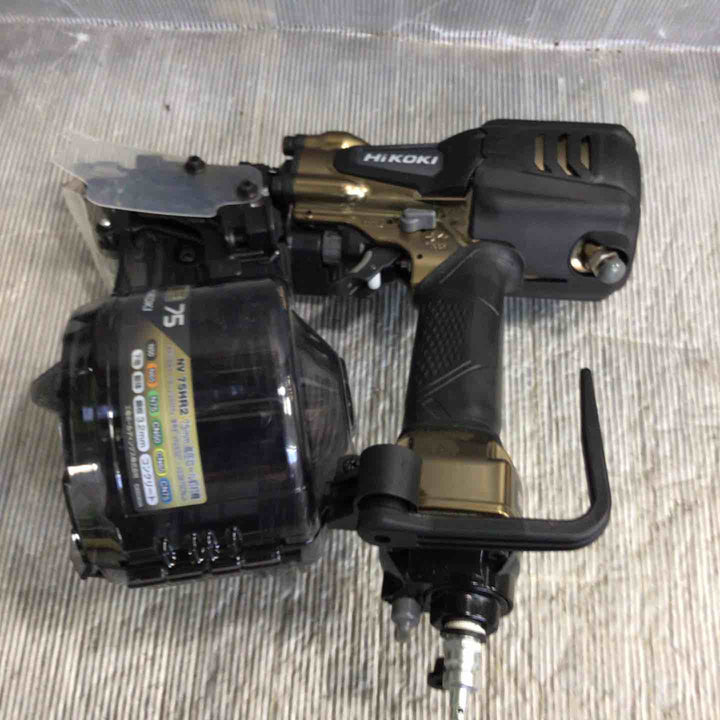 ★ハイコーキ(HIKOKI ※旧:日立工機) 高圧エア釘打ち機 NV75HR2(S)【草加店】