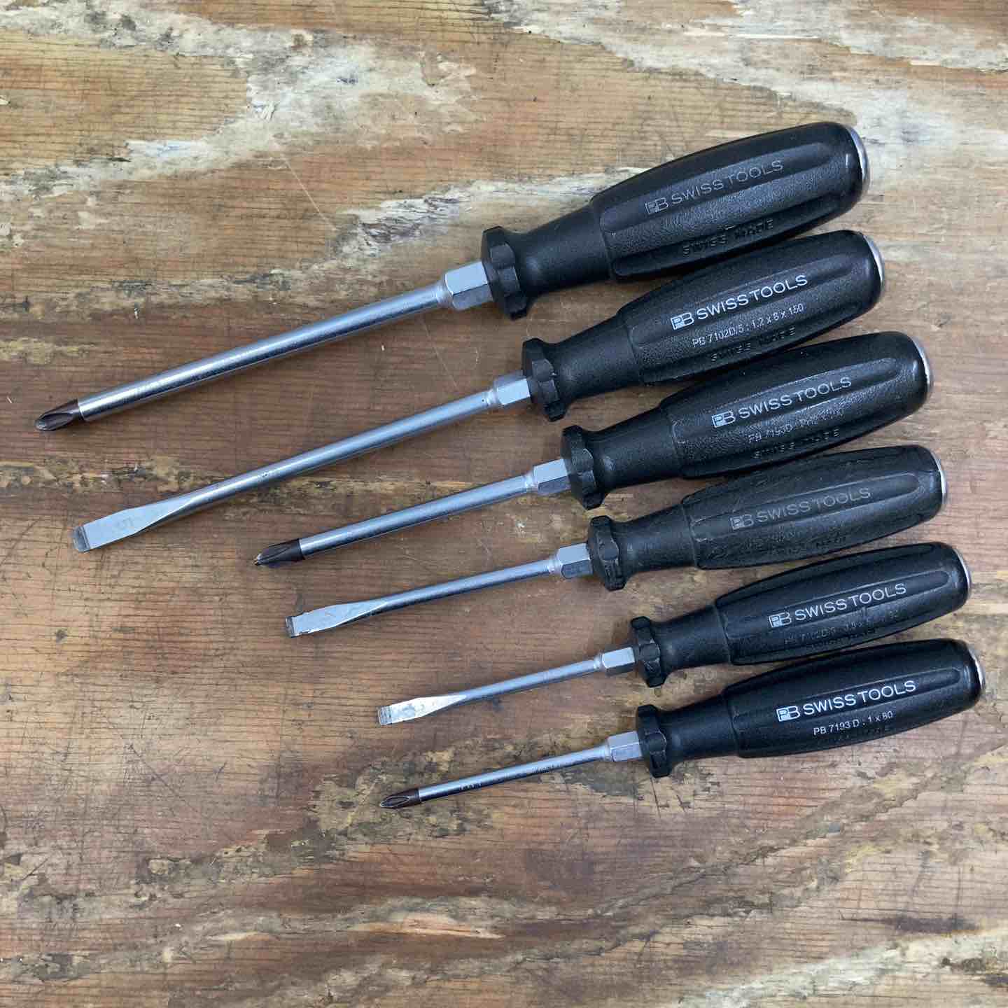 ほぼ未使用 スイスツール ドライバー(プラス&マイナス) 8190.1-80 スイスグリップドライバープラス PB SWISS TOOLS