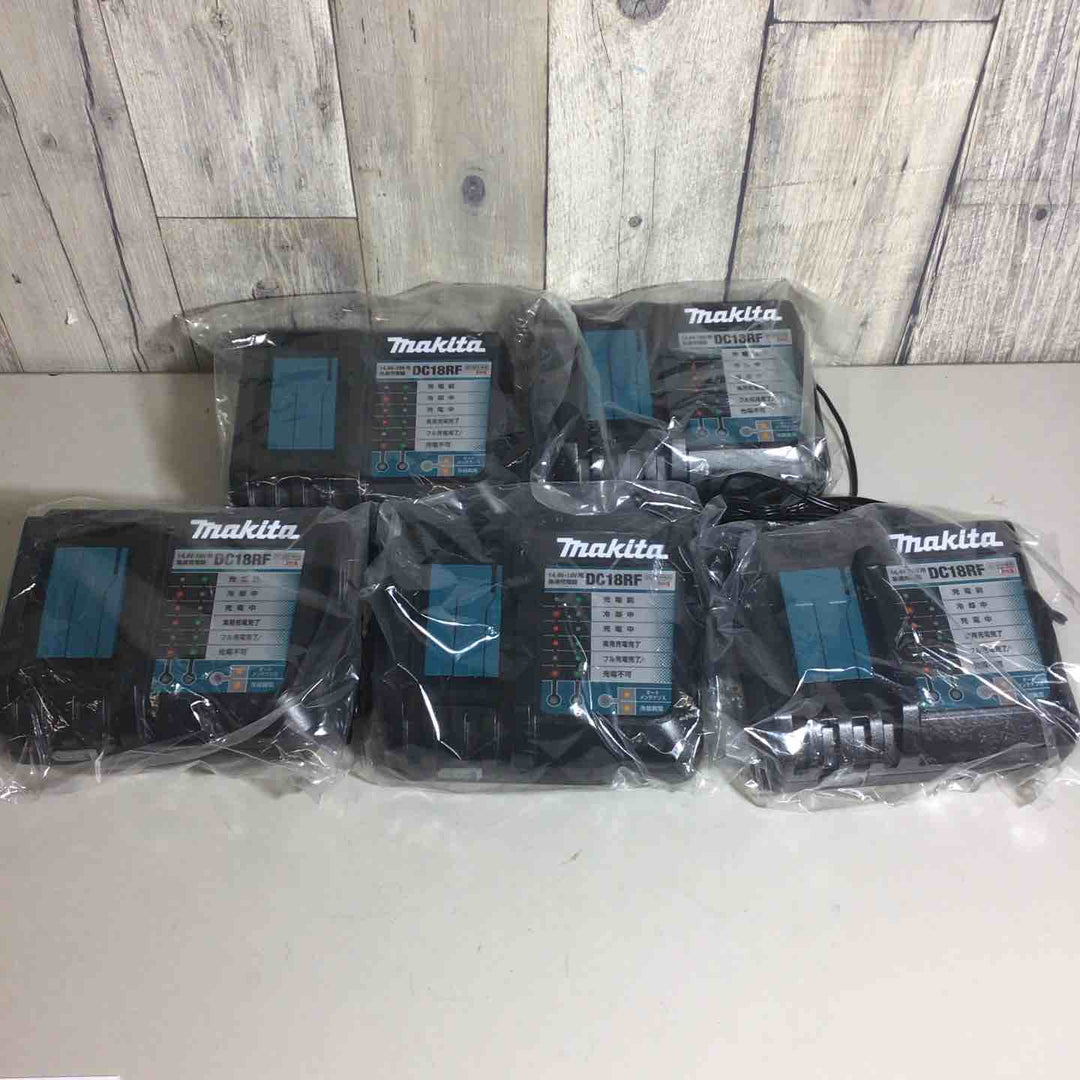 【未使用品】 マキタ makita 急速充電器 DC18RF 5個 充電器 純正 純正品 14.4V 18V 【戸田店】