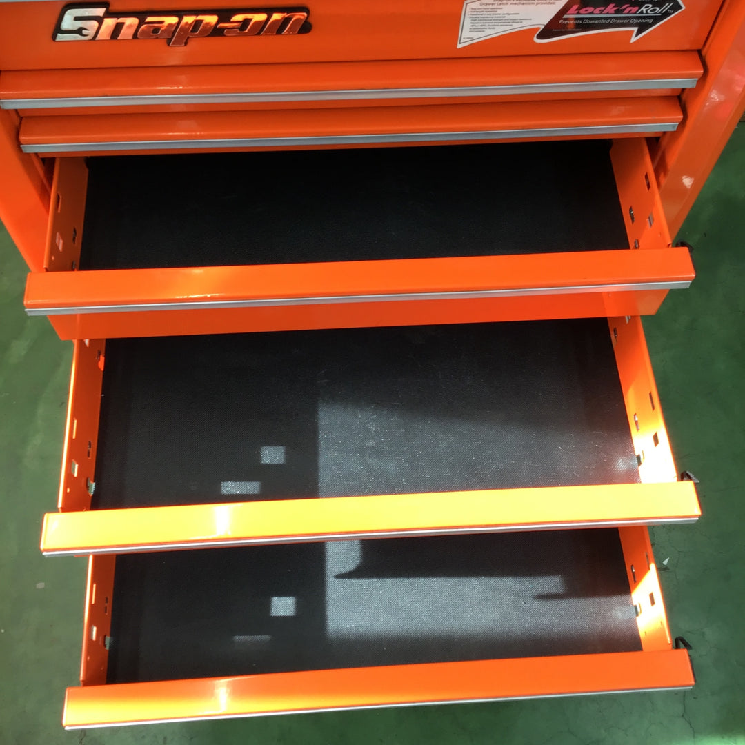 【店頭受取り限定】Snap-On スナップオン KRA2007KCPJK 7段ロールキャブ キャビネット(オレンジ) 工具箱  【桶川店】