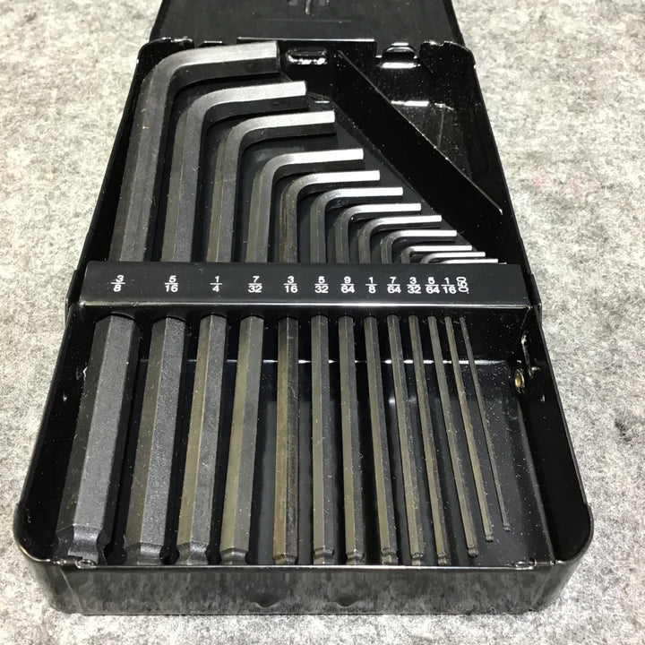 【美品中古】 ボンダス インチ 6角棒レンチ 13本セット 0.05~3/8"  【桶川店】