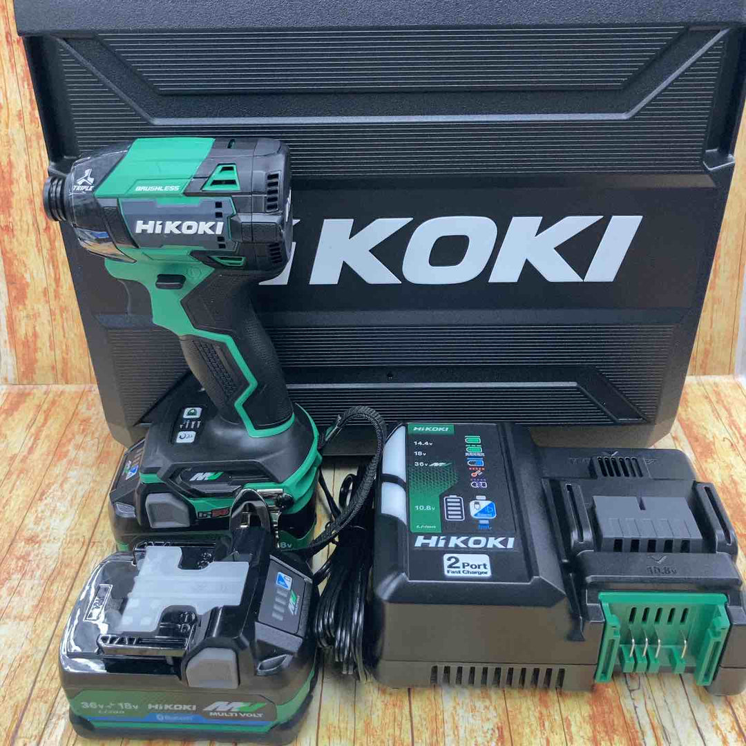 ★ハイコーキ(HIKOKI ※旧:日立工機) コードレスインパクトドライバ アグレッシブグリーン WH36DD(2XHLSZ)【川崎店】