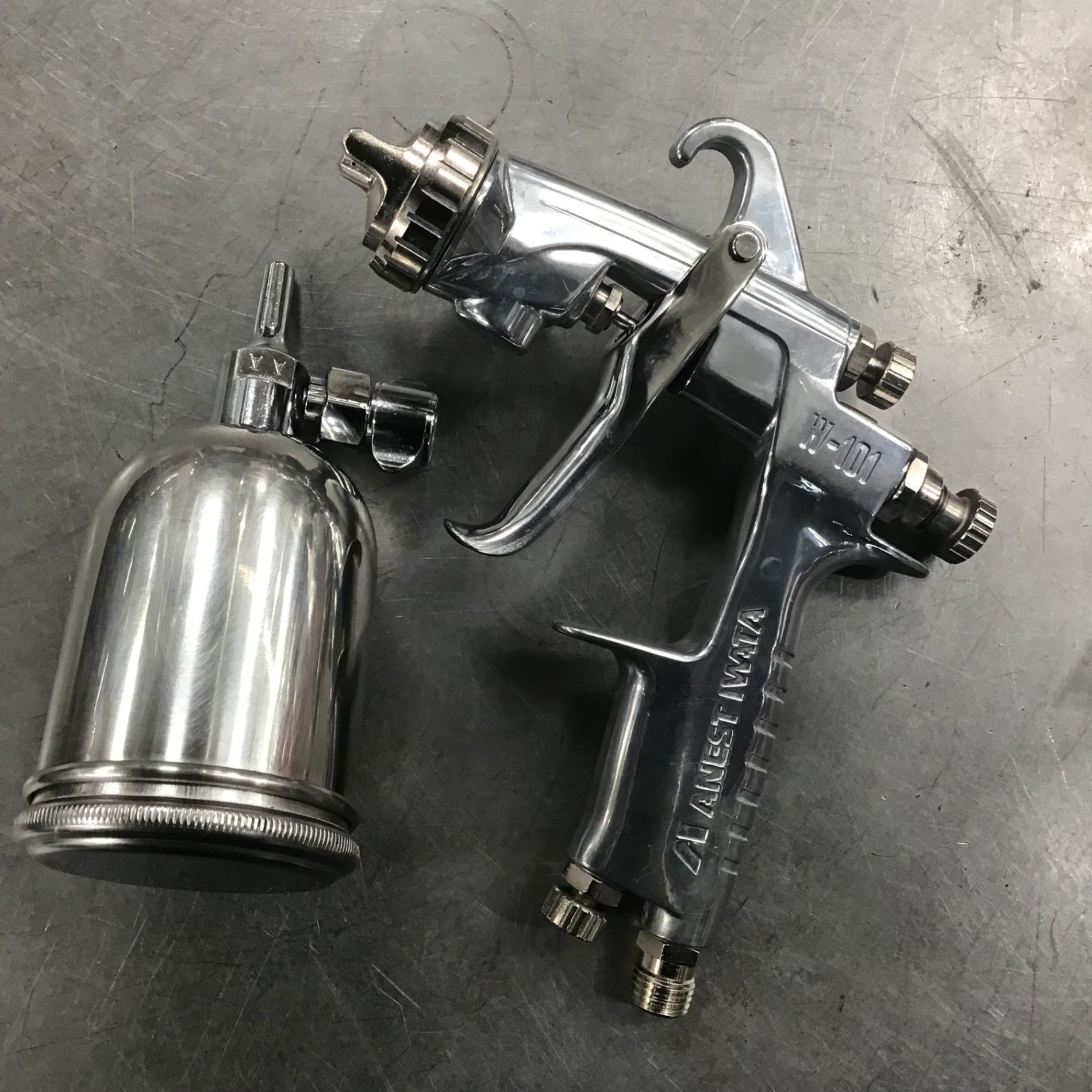 アネスト岩田 スプレーガン W-101-E1 カップ付き【未使用品】 – アクト