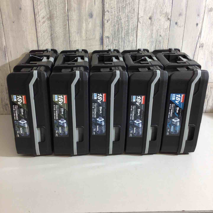 【未使用品】マキタ(makita) コードレスインパクトドライバー TD173DRGX TD173DRGXB TD173DRGXO 5台セット 青 ブルー 黒 ブラック オリーブ【戸田店】