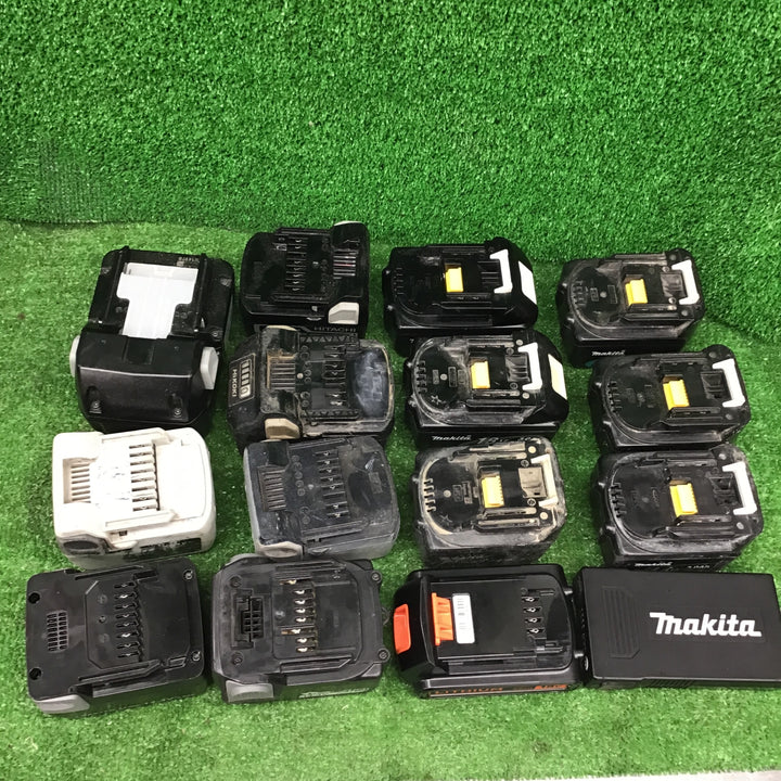 【ジャンク品】makita HiKOKI HITACHIなど リチウムイオンバッテリーセット! 18V 14.4V マルチボルト マキタ 日立 ハイコーキ【桶川店】