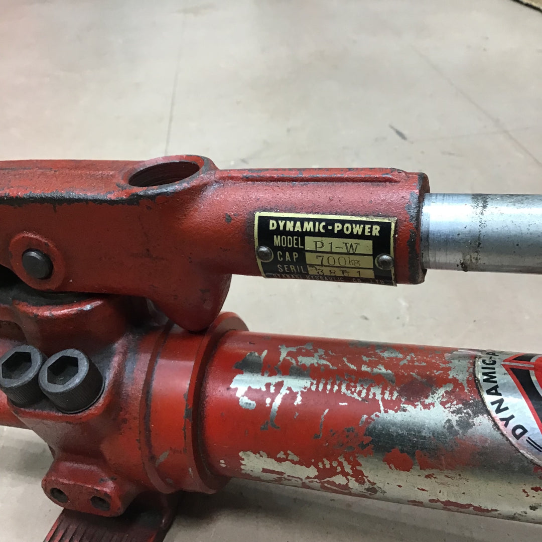 【店頭受取り限定】西田製作所 NC-PB1A 油圧鋼管曲機 油圧ベンダー パイプ 手動ポンプ P1-W (700kg) 鋼管油圧シリンダー アタッチメント付【草加店】