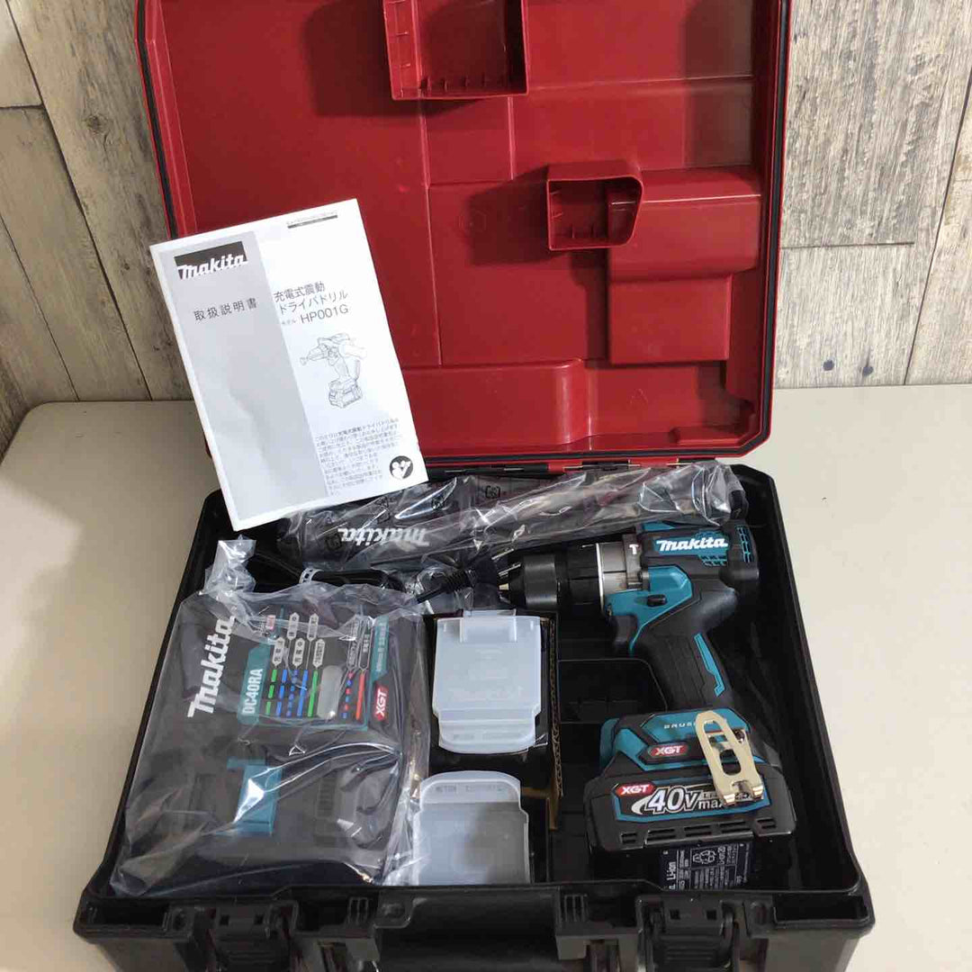 【未使用品】★純正バッテリー2個&充電器付き フルセット★マキタ(makita) コードレス振動ドリルドライバー HP001GRDX【戸田店】