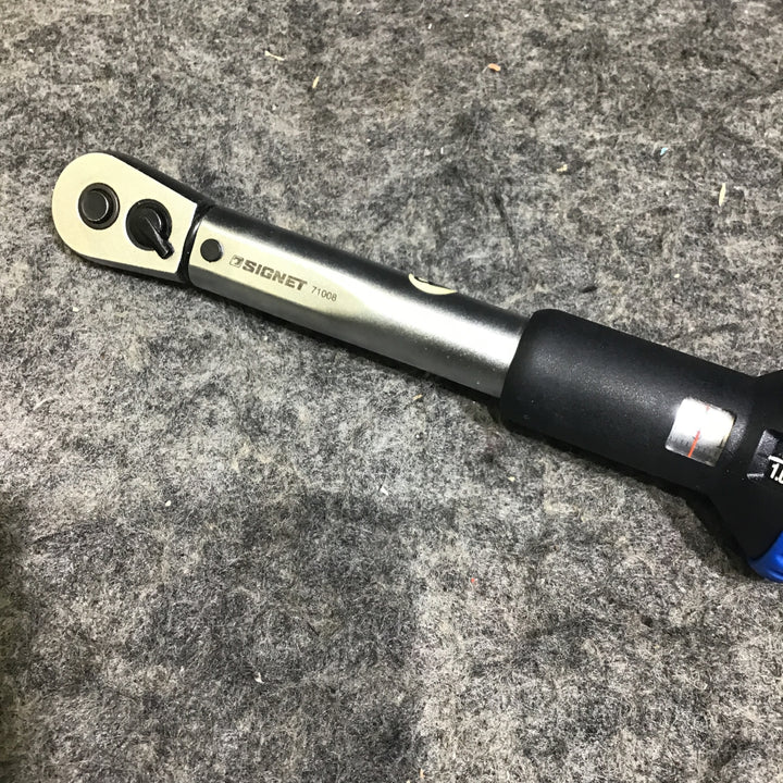 【中古品】シグネット(SIGNET) 1/4" トルクレンチ 5-25N・m #71008 ※3/8sqへの変換アダプタのおまけつき!【桶川店】