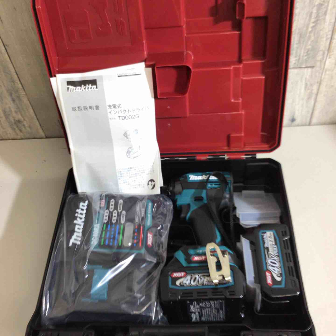 【未使用品】★純正バッテリー2個&充電器付き フルセット★マキタ(makita) コードレスインパクトドライバー TD002GRDX【戸田店】