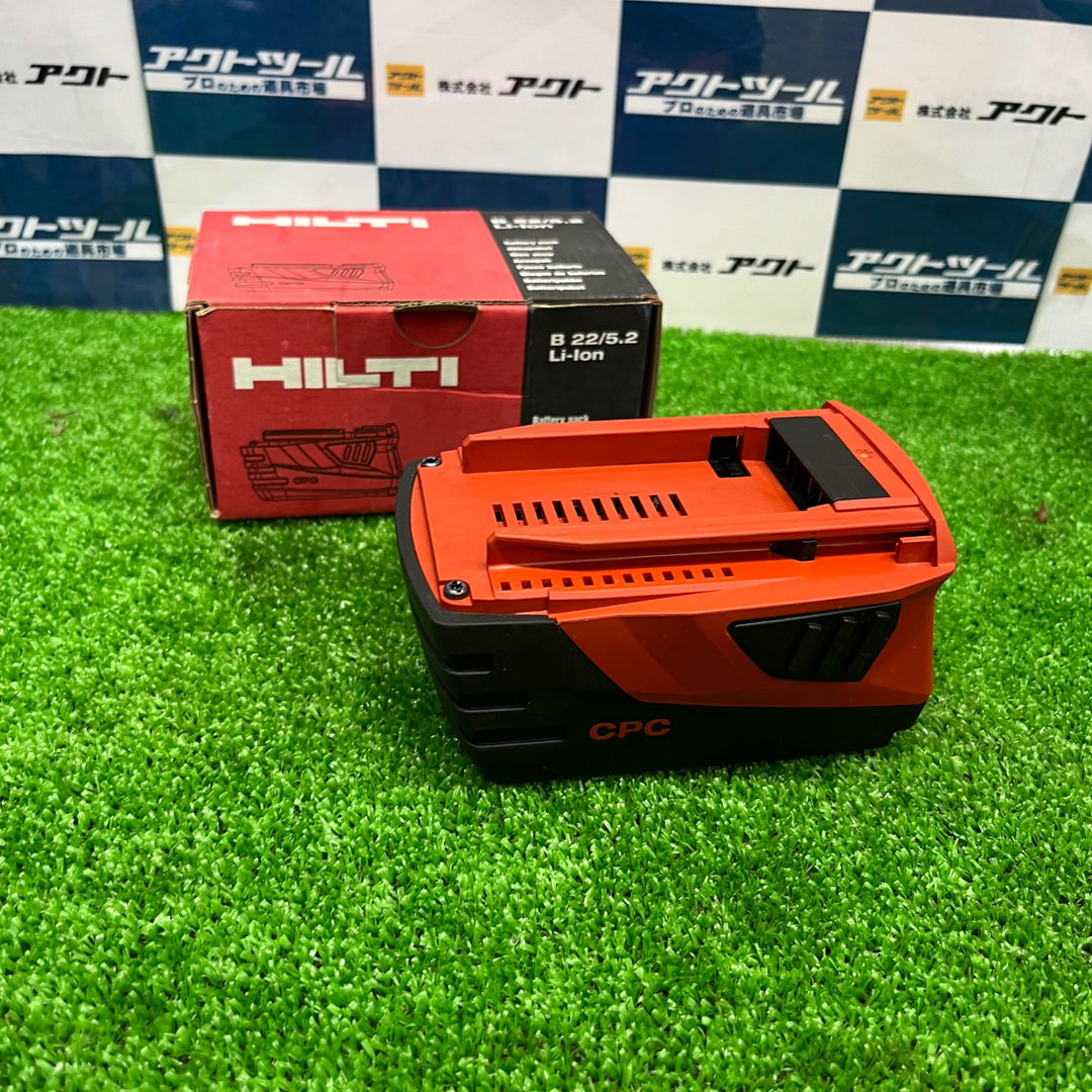 HILTI 21.6V/5.2Ahバッテリ B22/5.2 Li-ION/【草加店】