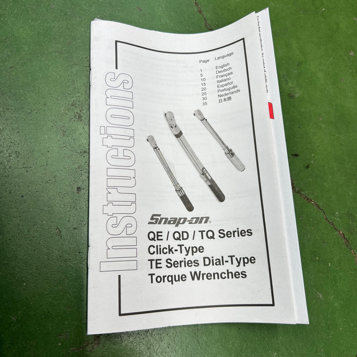 【サマーセール!未使用】 Snap-on スナップオン 3/4”トルクレンチ QD4RN800A 150-800Nm  送料無料 【桶川店】