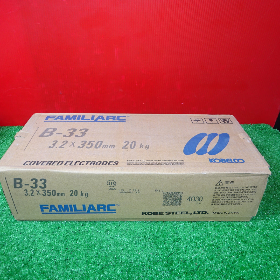 神戸製鋼 高酸化チタン系溶接棒 B-33 3.2mmX350mm 【岩槻店】