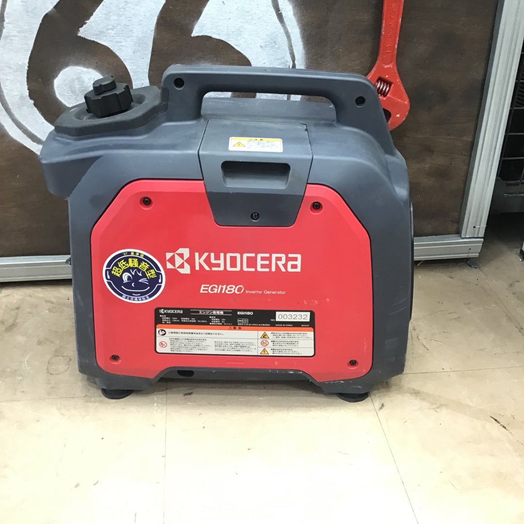【店頭受取り限定】京セラ(Kyocera) 旧リョービ インバーター発電機 EGI180 【草加店】