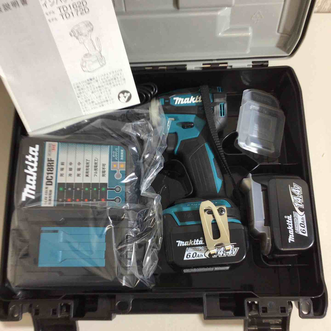 【未使用品】★純正バッテリー2個&充電器付き フルセット★マキタ(makita) コードレスインパクトドライバー TD162DRGX【戸田店】