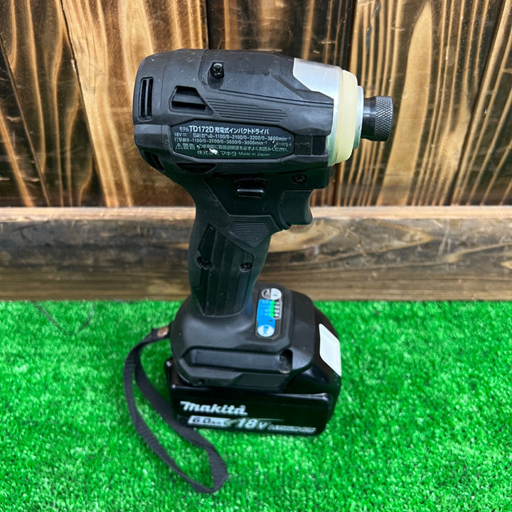 ★マキタ(makita) コードレスインパクトドライバー TD172DRGXB ※※充電器:DC18RC※※ 【桶川店】