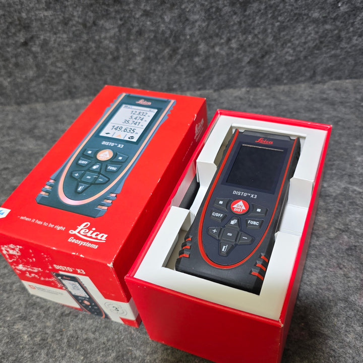 【長期保管未使用品】ライカ(Leica) レーザー距離計 Leica DISTO(ライカ ディスト) X3 PSC認定取得 日本正規品 DISTO-X3【桶川店】