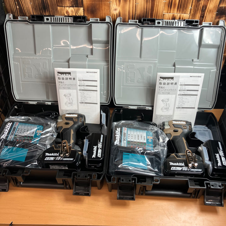 マキタ makita 充電式インパクトドライバ TD173DGXAB 2台 TD173DRGXB 1台 計3台セット 【越谷店】