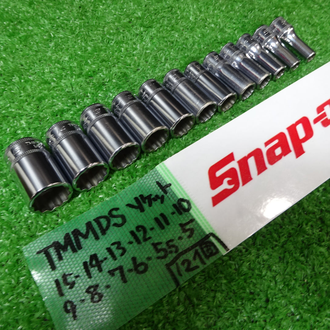 スナップオン/Snap-on  1/4sq セミディープソケット TMMDSシリーズ 5mm-15mm12個セット【岩槻店】