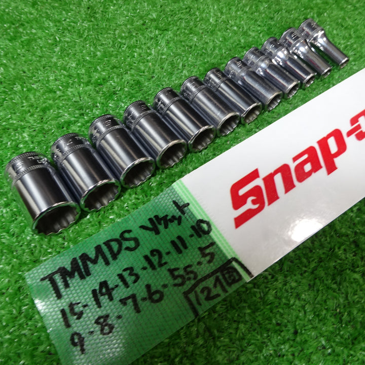 スナップオン/Snap-on  1/4sq セミディープソケット TMMDSシリーズ 5mm-15mm12個セット【岩槻店】