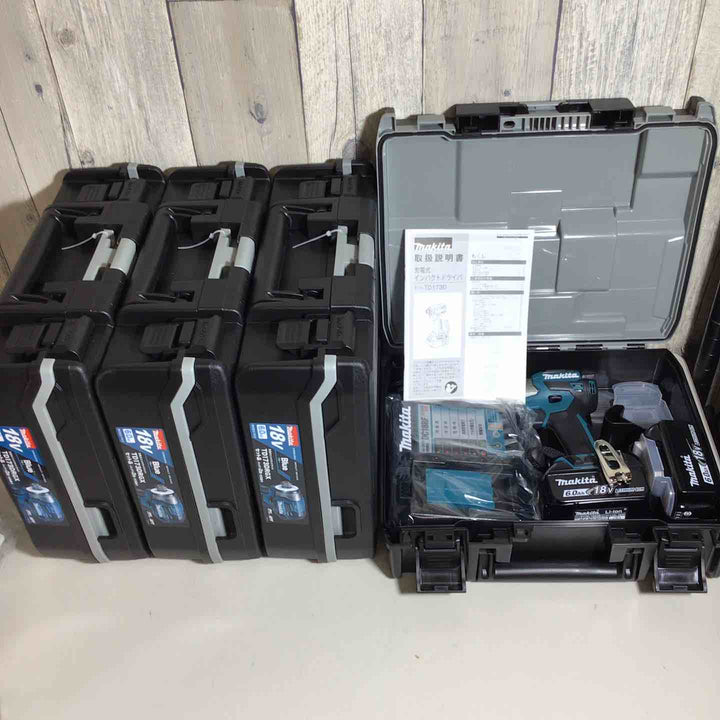 【未使用品】 マキタ makita コードレス インパクトドライバー TD173DRGX 4台 インパクト 青 ブルー 純正 純正品 【戸田店】