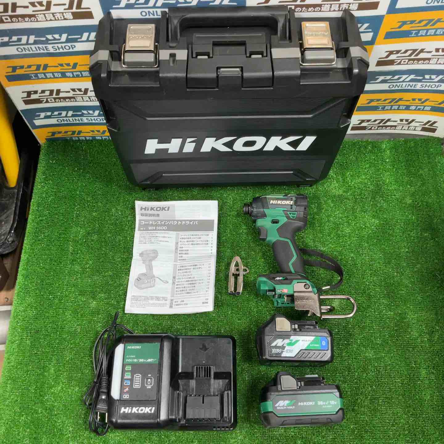 【未使用品】2台セット ハイコーキ HIKOKI コードレスインパクトドライバ アグレッシブグリーン WH36DD(2XHLSZ) 2台セット【川越店】 ☆ハイコーキ(HIKOKI ※旧:日立工機) コードレスインパクトドライバ