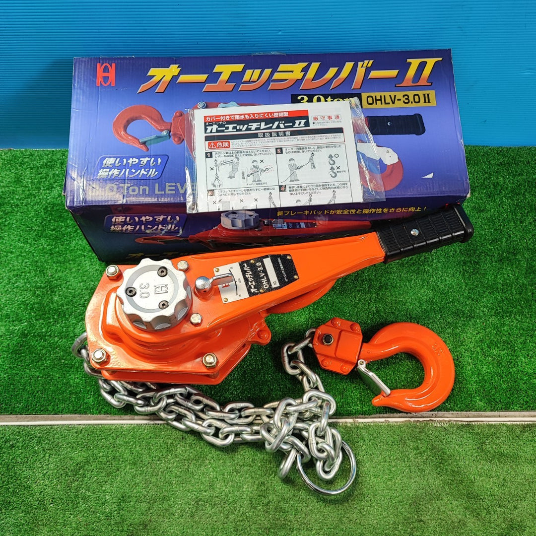オーエッチレバー OHLV-3.0II OHレバーブロック 3t【岩槻店】