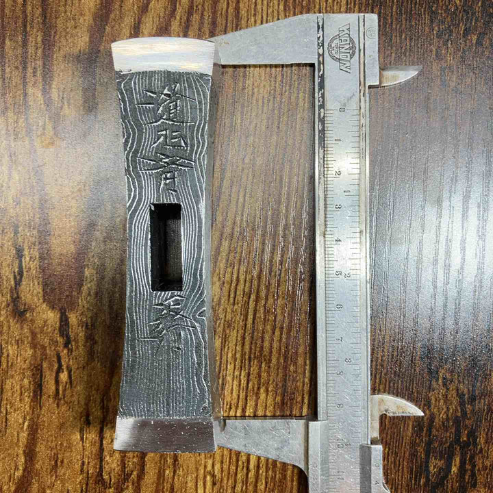 【未使用品】道心斎 正行 鋼付 木目 クロ 角 玄能 120匁 直筆サイン ハンコ入り 【戸田店】