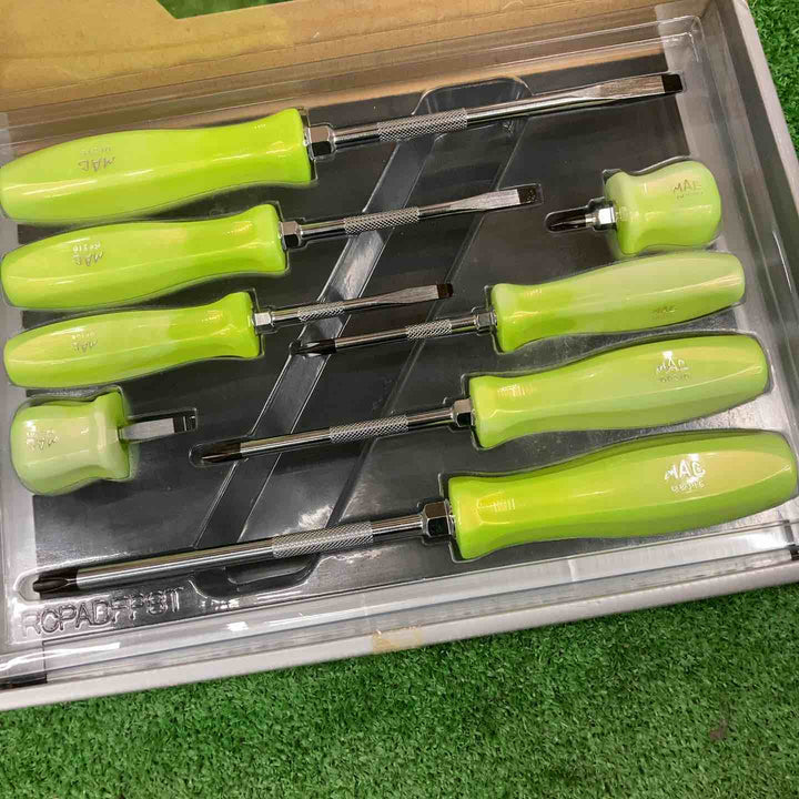 ▲マックツール(MACTOOLS) ペンタグリップスクリュードライバーセット 限定色ライムキャンディー【桶川店】