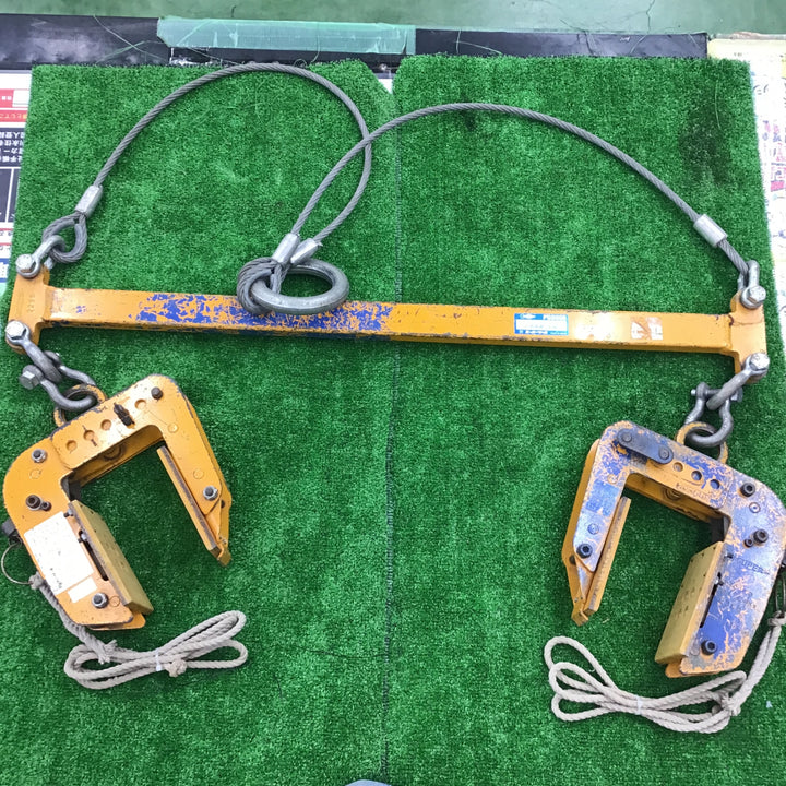 【中古品】スーパーツール 2点吊用天秤 PSB508 パネル・梁吊クランプに変更(PTC150x2個)【桶川店】